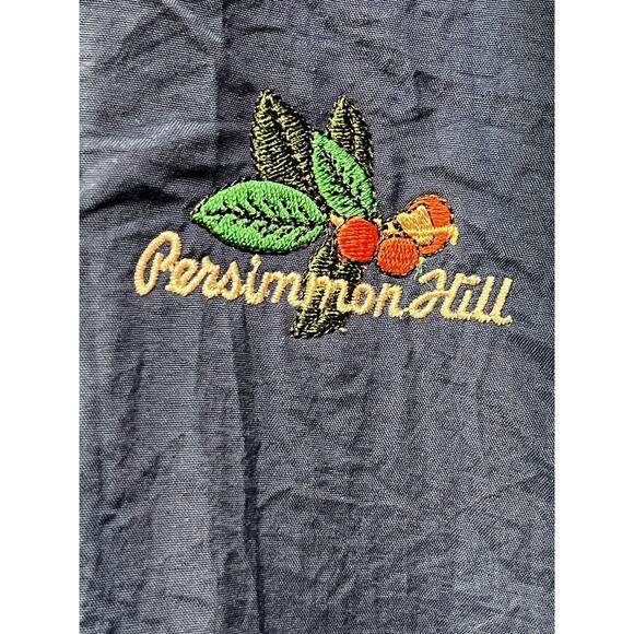 VTG A.M. Player Jacket Mens Large Persimmon Golf Course Saluda SC Nylon Blue - Picture 5 of 8